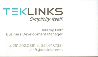 Jeremy Neff Business Card