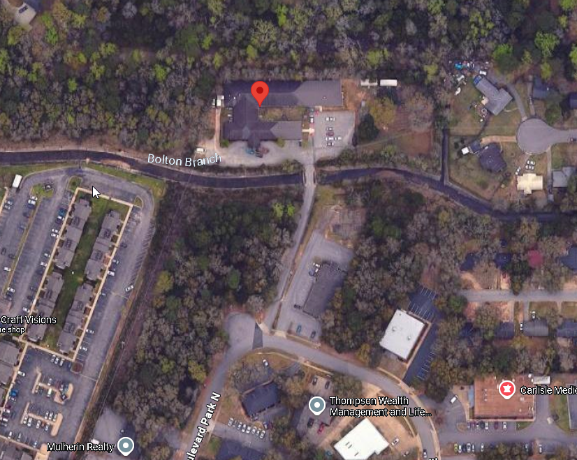 Satellite view of Penelope House from Google Maps