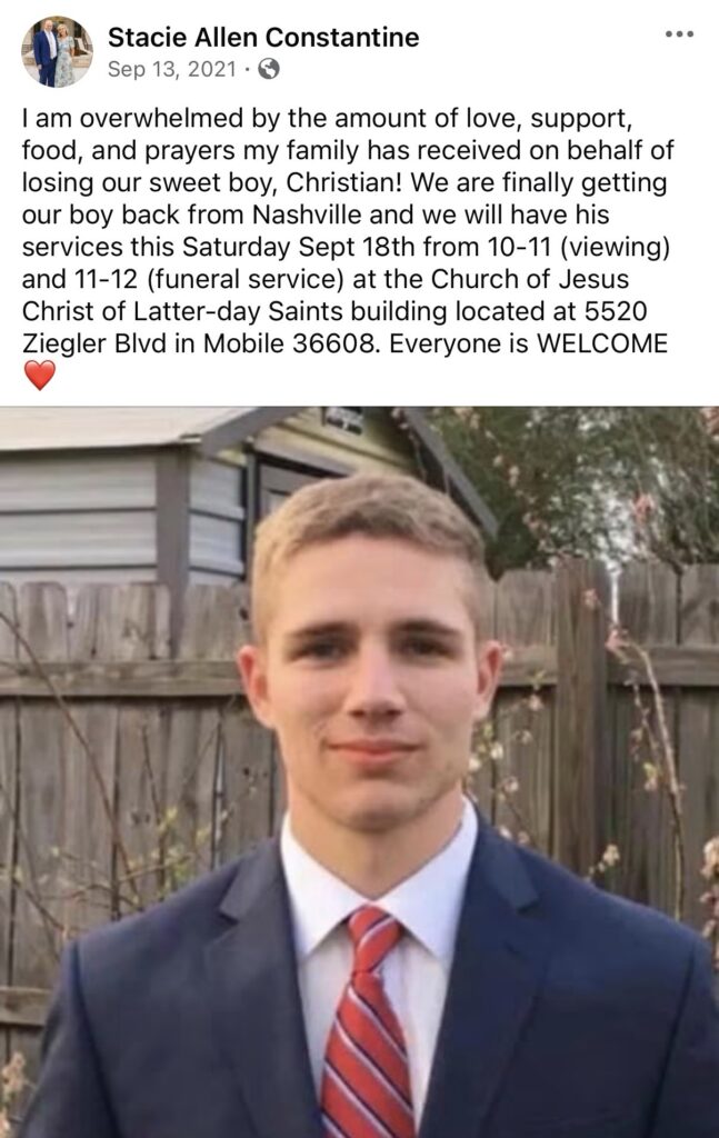 Christian Constantine of Mobile, AL